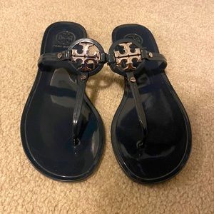 Tory Burch Navy Blue Size 6 Sandals
